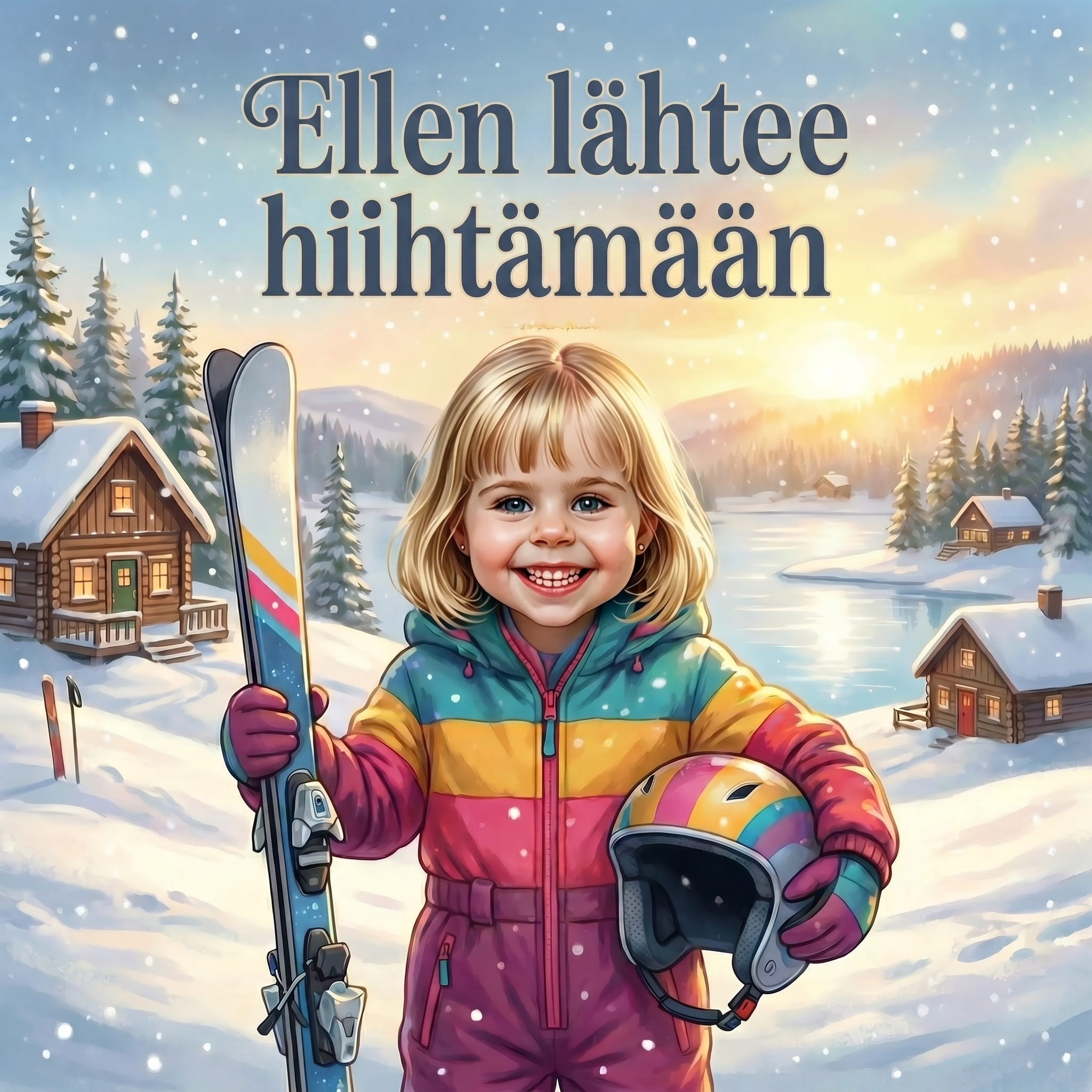 Ellen lähtee hiihtämään