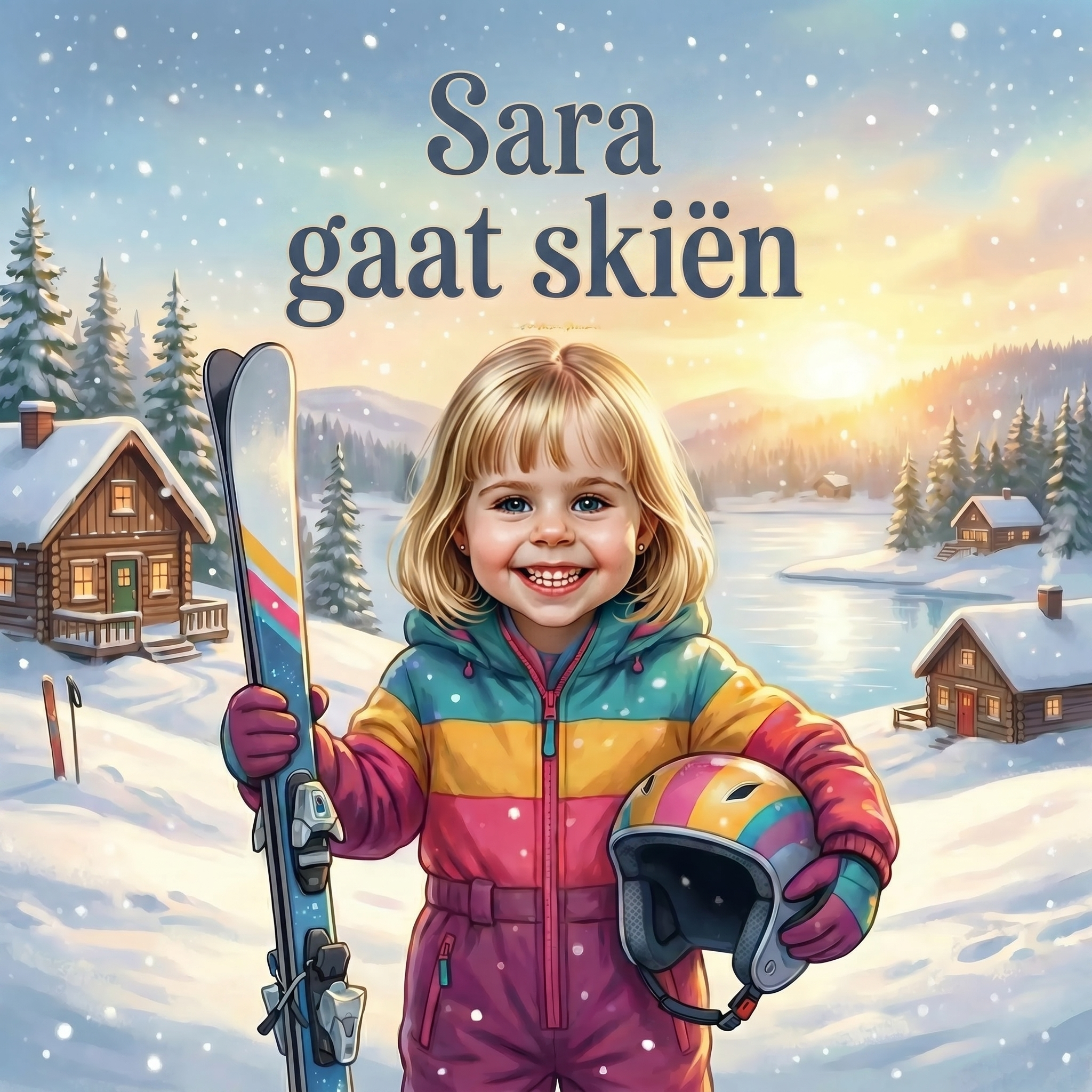 Sara gaat skiën