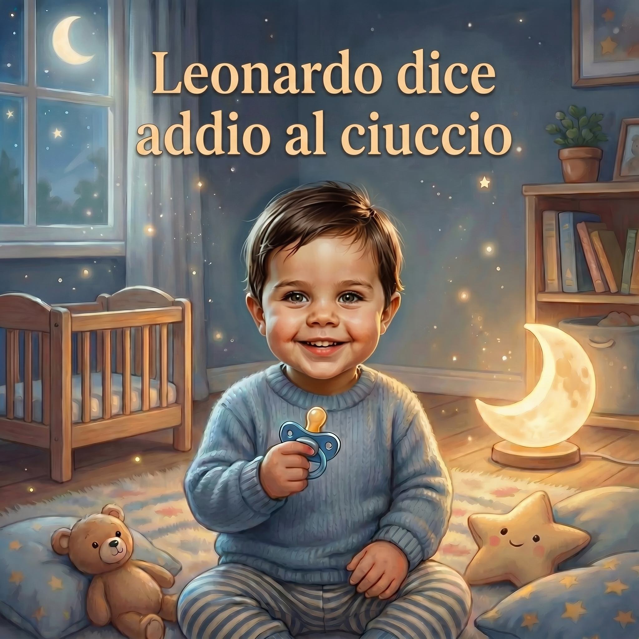 Leonardo dice addio al ciuccio