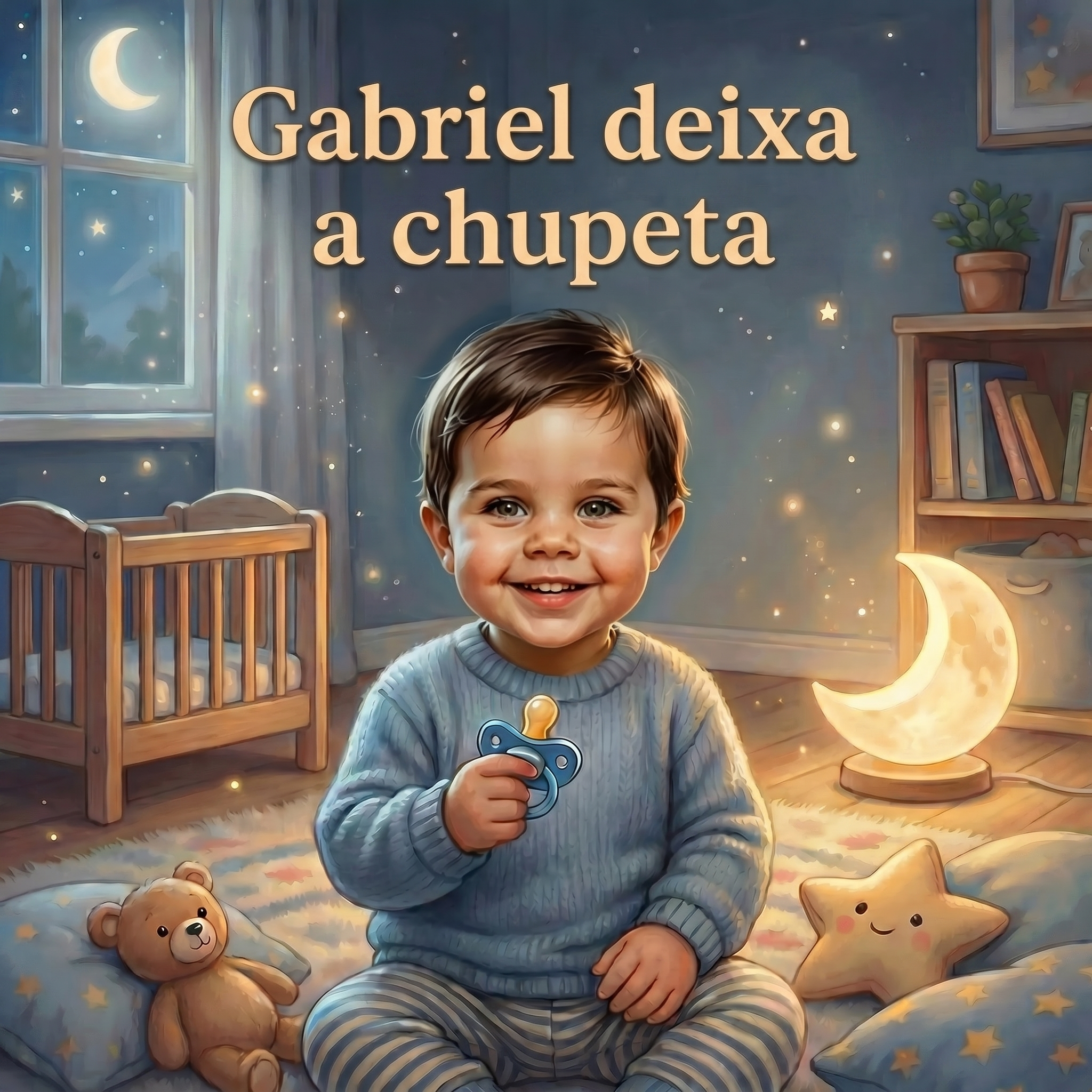 Gabriel deixa a chupeta
