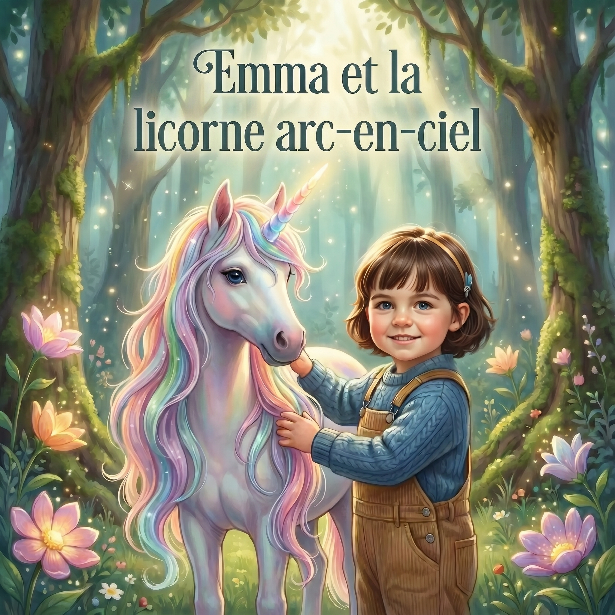 Emma et la licorne arc-en-ciel