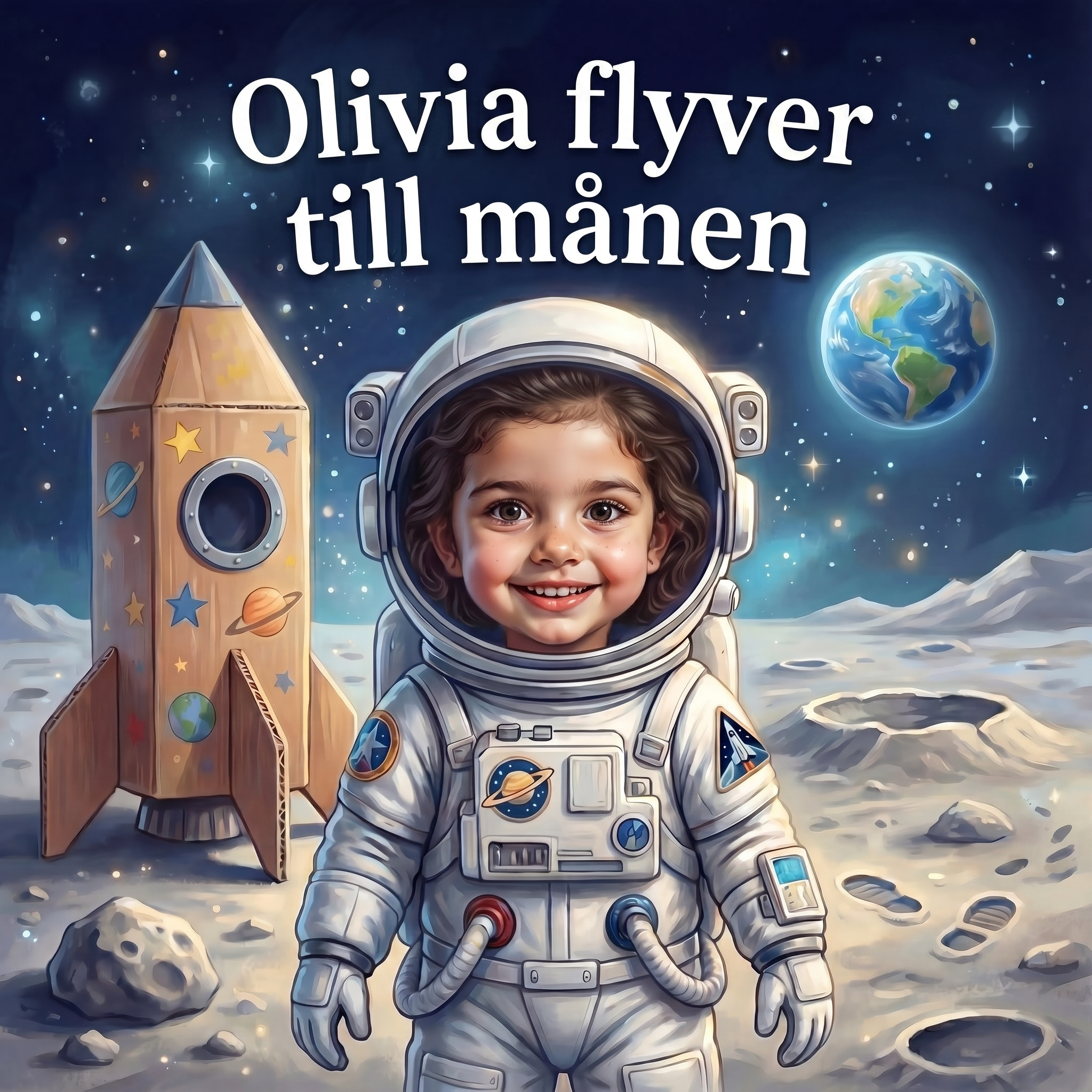 Olivia flyver til månen
