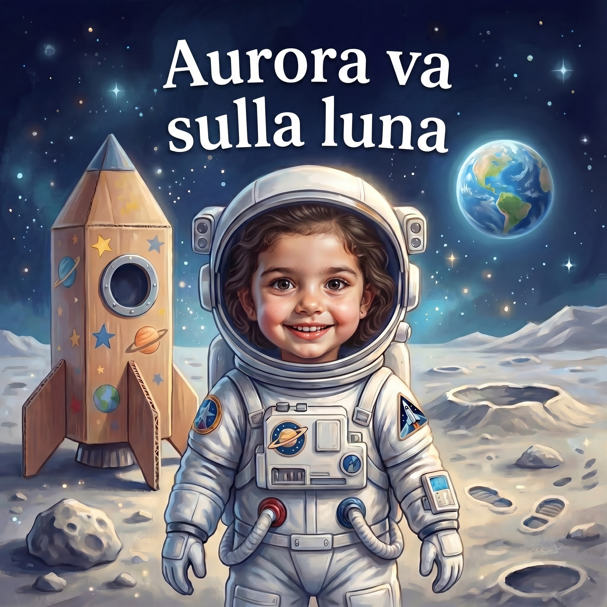 Aurora va sulla luna