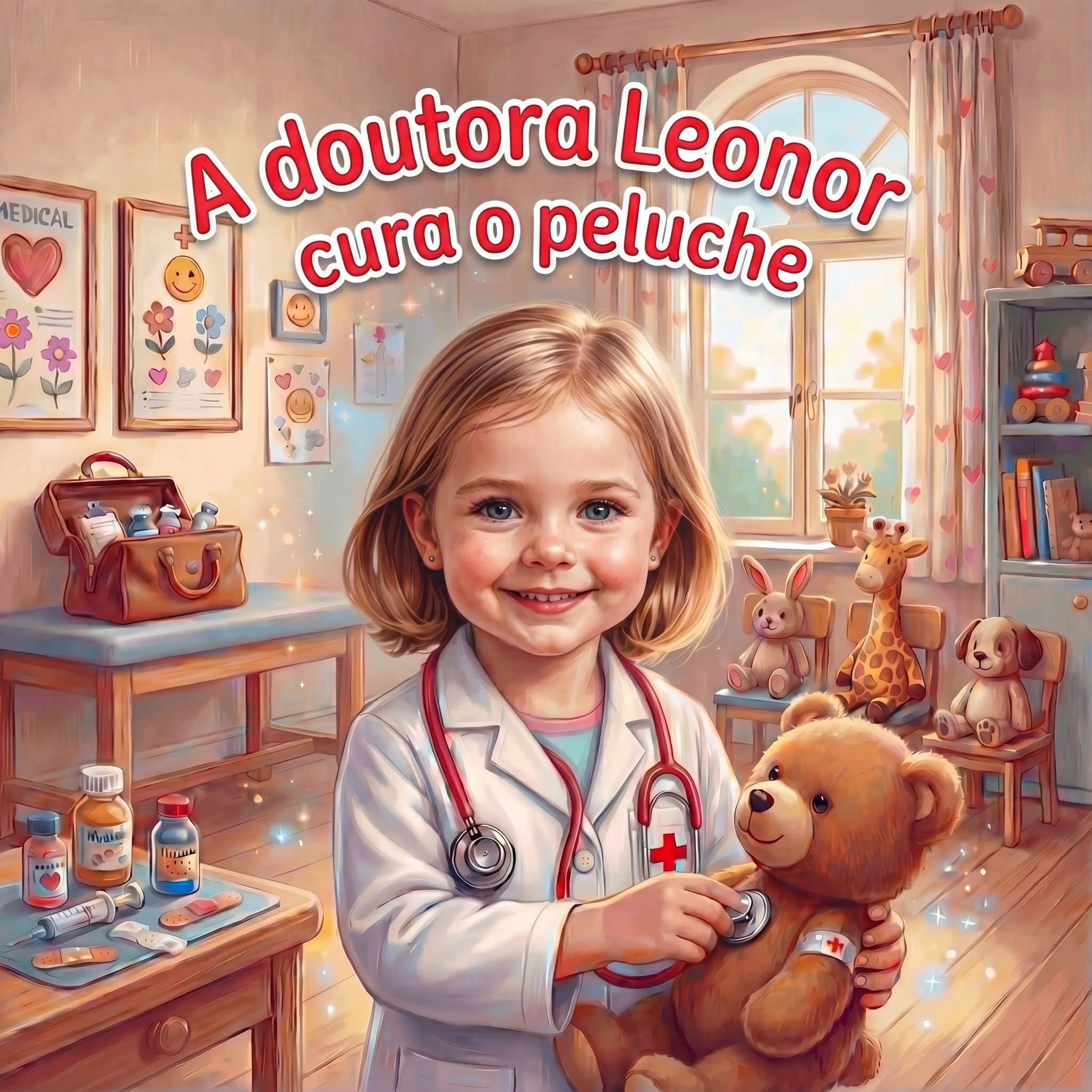 A doutora Leonor cura o peluche