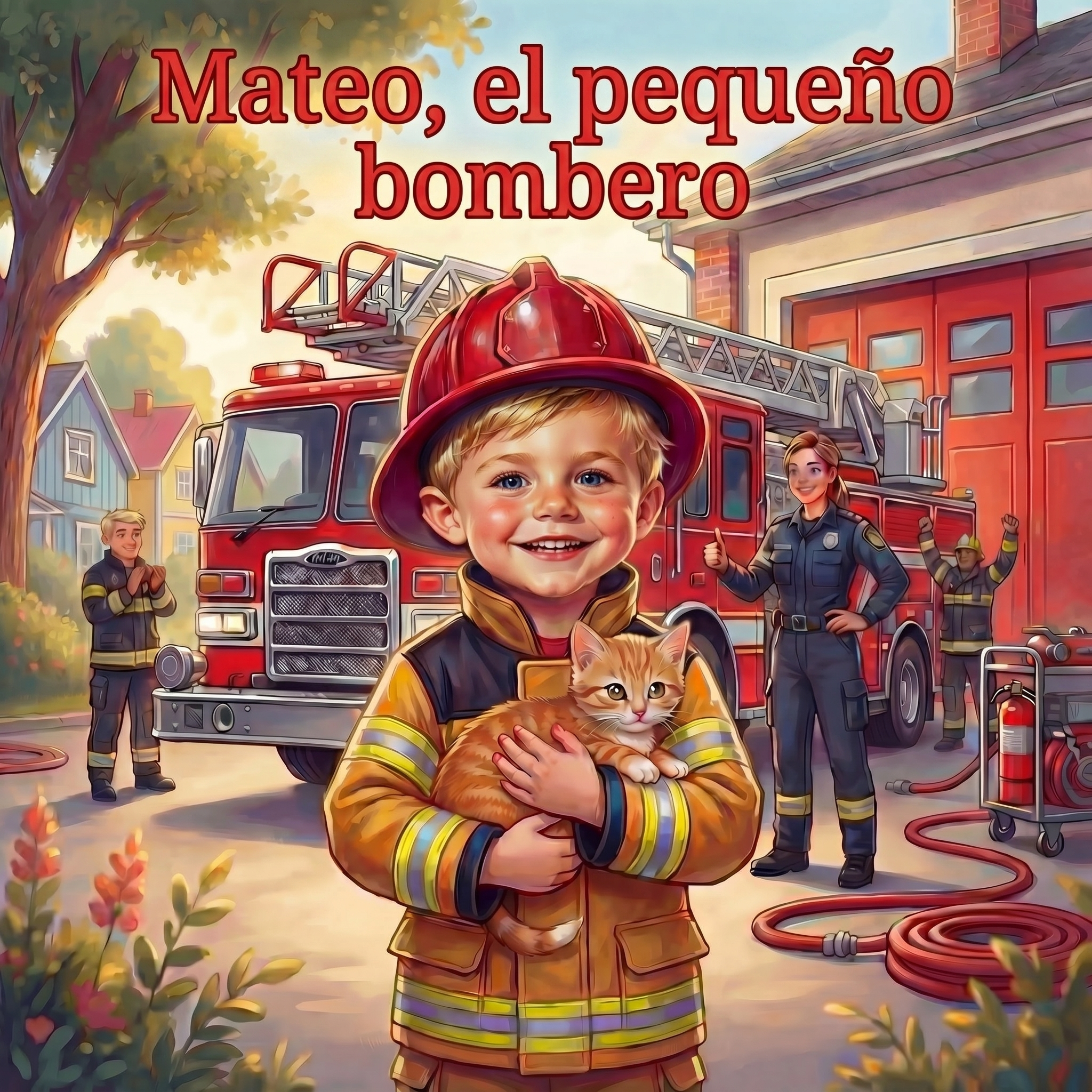 Mateo, el pequeño bombero